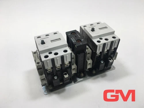 Contactor de reversão Siemens Wendesch¨¹tz 3TD4402-2A 230/220 V 50 Hz 2x3TF4422-0A