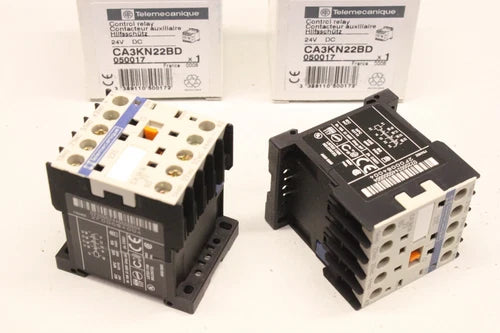 2x TELEMECÂNICA 2S+2? 24V DC 050017 Hilfssch¨¹tz CA3KN22BD OVP
