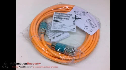 SIEMENS 6FX8002-5CA05-1AJ0 CABLE, POWER CABLE, PREASSEMBLED EXT. MALE/,  #202386