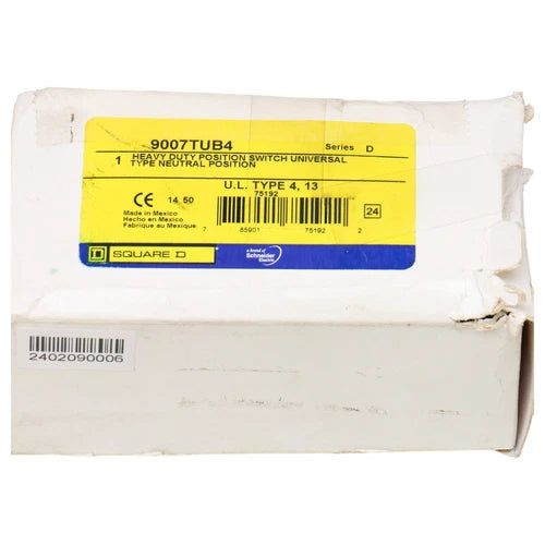 9007TUB4 SCHNEIDER ELECTRIC, Interruptor de limite de servi?o severo 9007TUB4 Faixa de ........