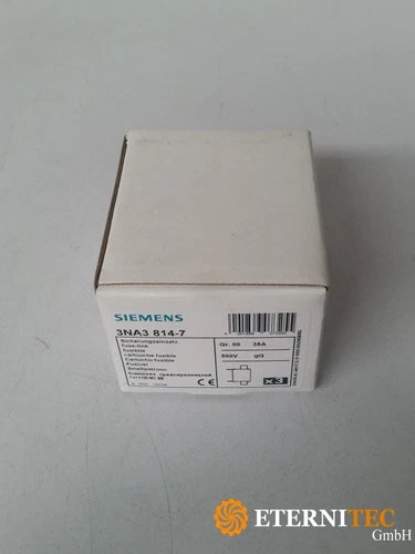 Siemens Sicherungseinsatz 3NA3 814-7 Gr.00 35A 500V gG Neu
