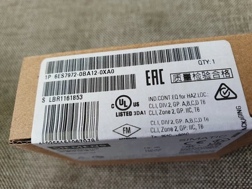 Siemens 6ES7972-0BA12-0XA0 NEW (Set of 4)