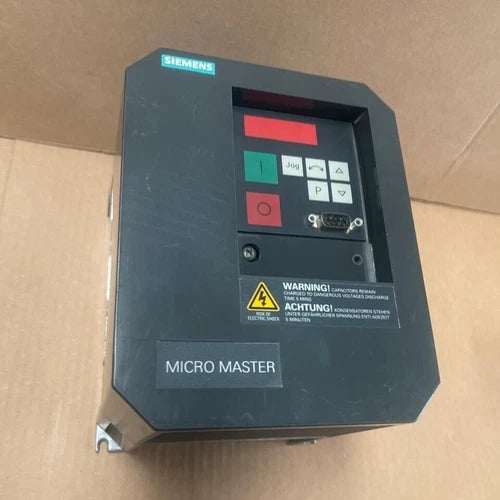 Siemens 6SE3115-2BB40 MICROMASTER VFD, 1.1 kW, 1AC 230V, Filtered