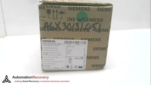 SIEMENS 3VA1225-6EF32-0AA0 CIRCUIT BREAKER, NEW #283950