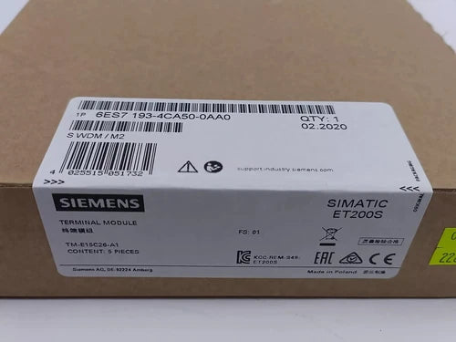 New Siemens 6ES7193-4CA50-0AA0 6ES7 193-4CA50-0AA0 5 Universal Terminal Modules
