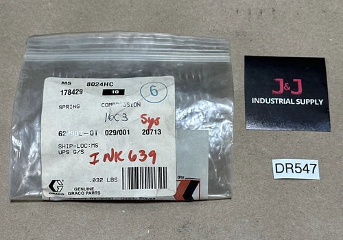 (10) NEW OEM- Genuine GRACO 178429 Compression Springs | FAST SHIPPED + WARRANTY