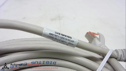 SIEMENS 6AV7671-1EX12-0AA0, CORDSET, 27 AWG, 20 METER LENGTH #256631