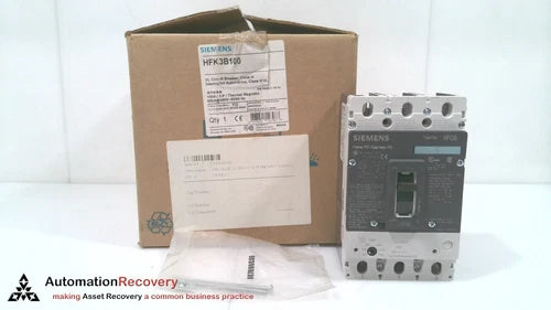 SIEMENS HFK3B100, CIRCUIT BREAKER, INTERRUPTOR, CLASS H, 100A, 3POLE,, N #201984