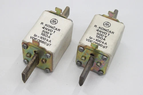 2x R.KONCAR 4 NVO 1 160A 500V NH Sicherungseinsatz 4NVO1 unused