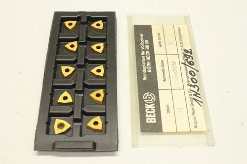 10x Beck bore BB 06 WBB3 titanium indexable inserts for full drill original packaging