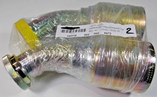 2 St¨¹ck Parker Schlaucharmatur Parkrimp SFL 45¡ã Pressarmatur DN32| 14F73?20?20