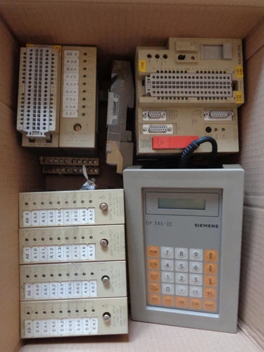 SIEMENS CPU S5-95U WITH OP 393-III 6ES5393-0Ua15 OPERATOR PANEL COMPLETE JOB