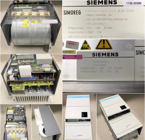 SIEMENS SIMOREG-K 6RA2275-6GV62-0 30A 16KW - REFURBISHED - Compact Unit