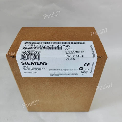 NewSiemens 6ES7317-2FK13-0AB0 6ES7 317-2FK13-0AB0 SIMATIC S7-300 CPU317F-2 PN/DP