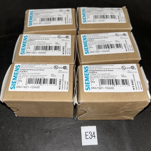 (6) Siemens 3RA1921-1DA00 NIB Fast Shipping +Warranty