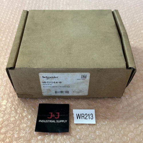 NEW IN BOX- Schneider Vb-7213-0-4-10 Valve Body 1-1/2" 28.0 Gpm Normally Open