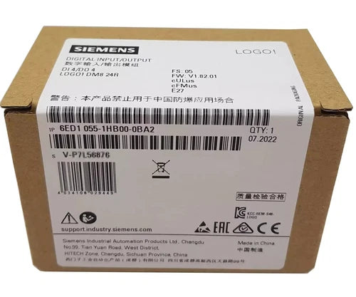 New Siemens 6ED1055-1HB00-0BA2 6ED1 055-1HB00-0BA2 LOGO!DM8 24R Expansion Module