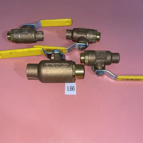 (3) Apollo CII 1/2¡±Brass Ball Valve, 600 WOG, Bronze& (1) 3/4¡± (4 Total Valves)