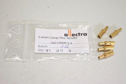 5x ALLECTRA 360-CRIMP-2.4 Stecker  Crimp Pins Female  360CRIMP24 OVP