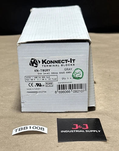 (85) BRAND NEW- AUTOMATION DIRECT KN-T8GRY One Level 50A 8AWG 600V || WARRANTY!