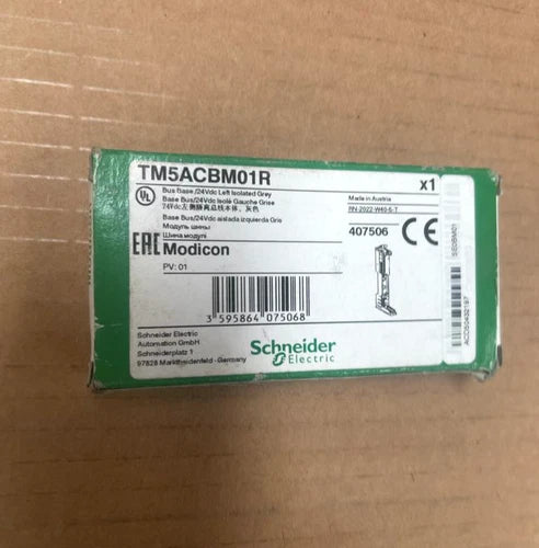 Schneider Electric Modicon TM5ACBM01R Bus Base /24VDC Left Isolated Grey