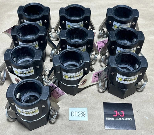 (10) BANJO 125D 1.25" Female Coupler Cam Lever Coupling Polypropylene + WARRANTY