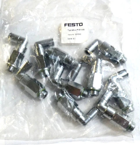10 St¨¹ck Festo QSLL-F-G1/4-6 | L-Lang-Steckverschraubung | 556846