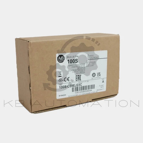 100S-C09EJ23C safety contactor, 4kW, 9A, 24V 50/60Hz / 24VDC, 3 NO power poles
