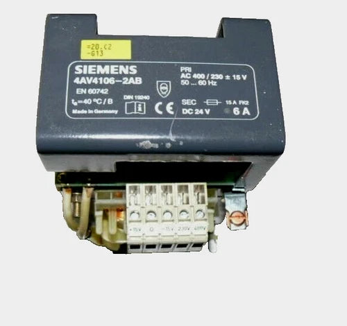 SIEMENS Simatic Trafo 4AV4106-2AB 400/230V 15V / GLEICHRICHTERGERAET / 1-Phase