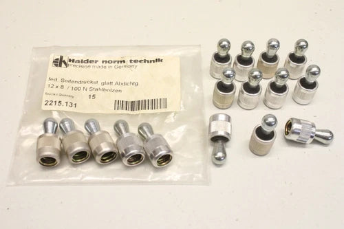 16x HALDER NORM+TECHNIK 2215.131 Seitendruckst¨¹ck Glatt Abdichtung  2215131 OVP