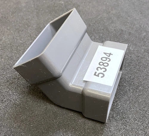 10x Kunststoff Eckkupplung Ma?e ?ffnung au?en 76x40mm Winkel 125¡ã Wanddicke 3mm