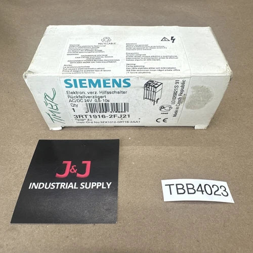 PREOWNED- Siemens 3RT1916-2FJ21 Solid State Off-Delay Timer Module + WARRANTY!