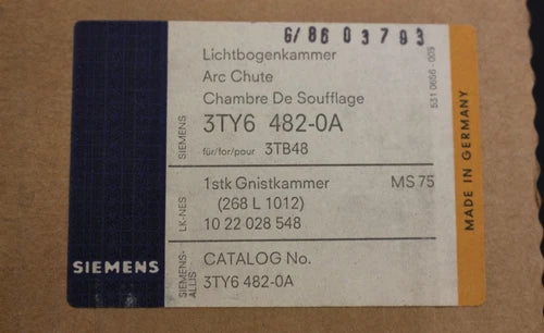 SIEMENS Lichtbogenkammer 3TY6482-0A - f¨¹r Sch¨¹tz 3TB48