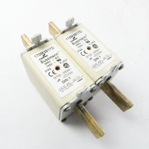 2x BUSSMANN 170M3817D (315A 690VAC) COOPER FUSE INSERT - set of 2