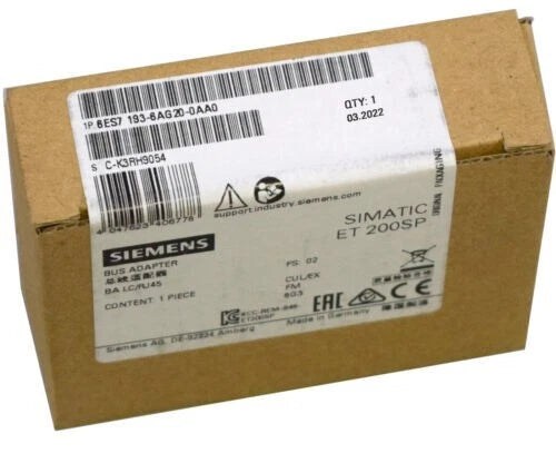 New Siemens 6ES7193-6AG20-0AA0 6ES7 193-6AG20-0AA0 SIMATIC Bus Adapter
