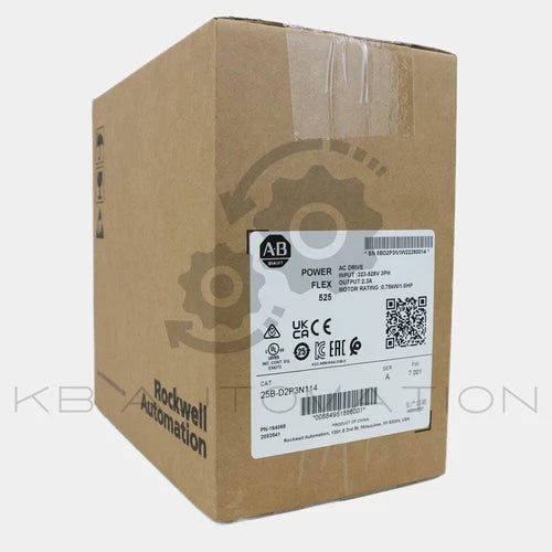 Inversor PowerFlex 525 25B-D2P3N114, 3x 380-480 VCA, 2,3 A a 0,75 kW/1 HP, filtro EMC