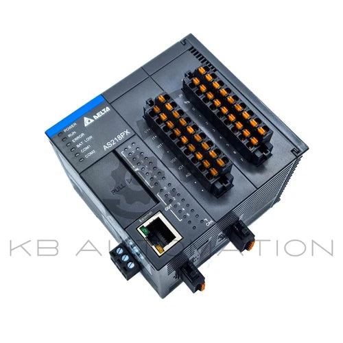 Delta AS218PX-A AS200 Series Controller, 8DI, 6DO, 2AI, 2AO, Transistor (PNP)