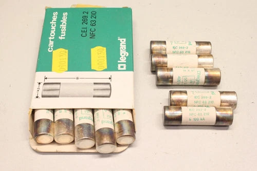 10x 罗格朗 Zylindersicherung 50A 400V 14x51 1014050 OVP