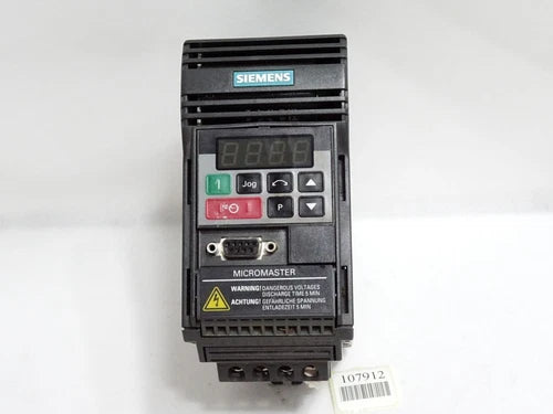 Siemens Micromaster 6SE9212-8BA40 0.75HP 550W