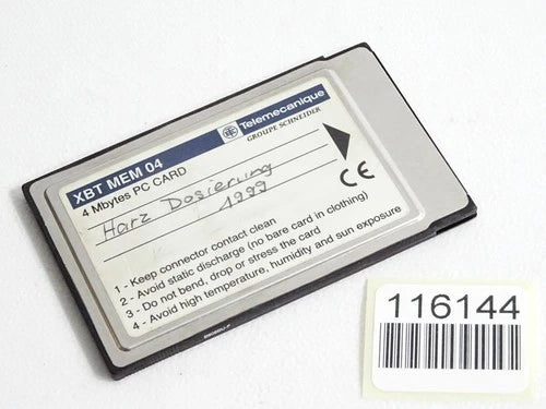 Schneider Electric Telemecanique XBTMEM04 4MB PC Card