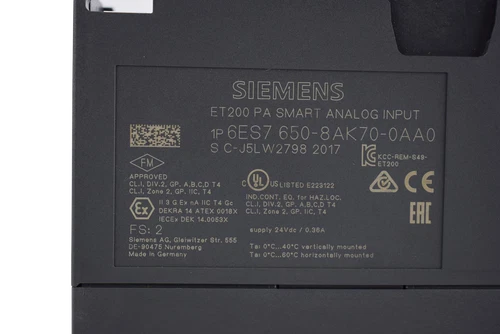 Siemens Simatic ET200PA Smart 6ES7650-8AK70-0AA0 ( 6ES7 650-8AK70-0AA0 ) E2