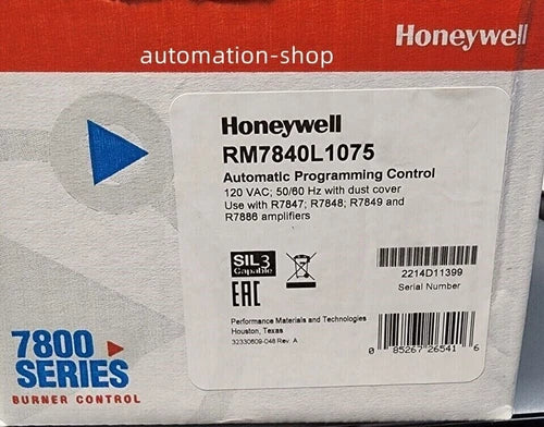 1 year warranty NEW DHL ship Honeywell RM7840L1075 burner control RM7840 L1075