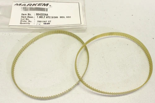 2x MARKEM  B04222AA 6T2.5/285 Drucker Industrie Riemen Belt B04222AA