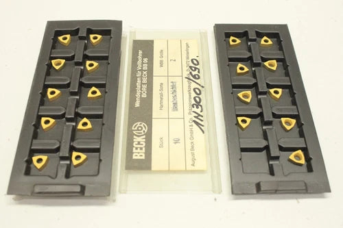 19x Beck 1N300/690 WBB2 titanium coated inserts for full drills original packaging