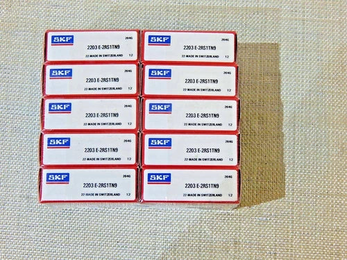 10x SKF KUGELLAGER, 2203E-2RS1TN9 OVP
