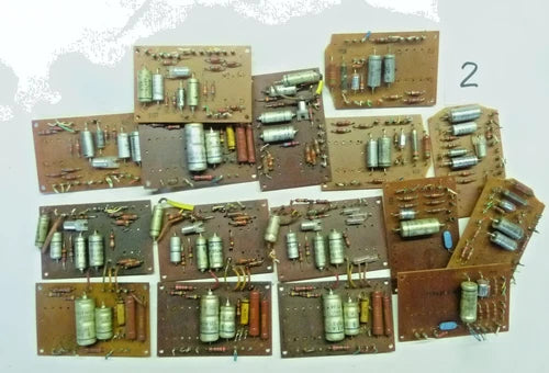 16 x Platine/ Baugruppe com Vintage Kondensator + Div. Bauteilen