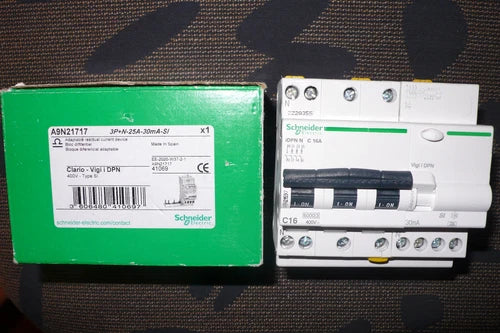 DISJONCTEUR A9N21597 DIFFERENTIEL A9N21717 施耐德电气 16 安培 30mA SI