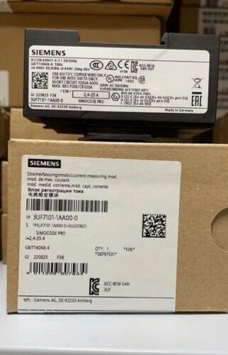 New Siemens 3UF7101-1AA00-0 3UF7 101-1AA00-0 Current measuring module