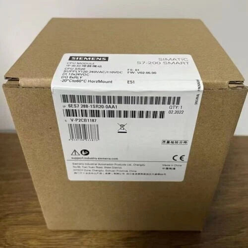 New Siemens 6ES7288-1SR20-0AA1 6ES7 288-1SR20-0AA1 SIMATIC S7-200 SMART CPU SR20