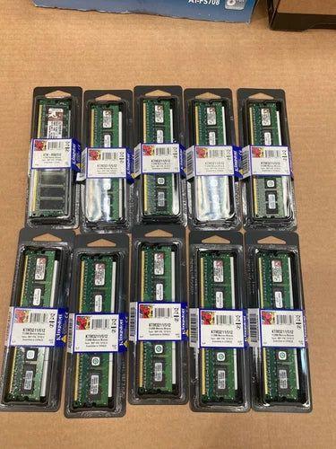 10 件金士顿 KTM3211/512 512MB 等效 IBM 73P3213 Unbuf DDR2 240 针 PC2-4200